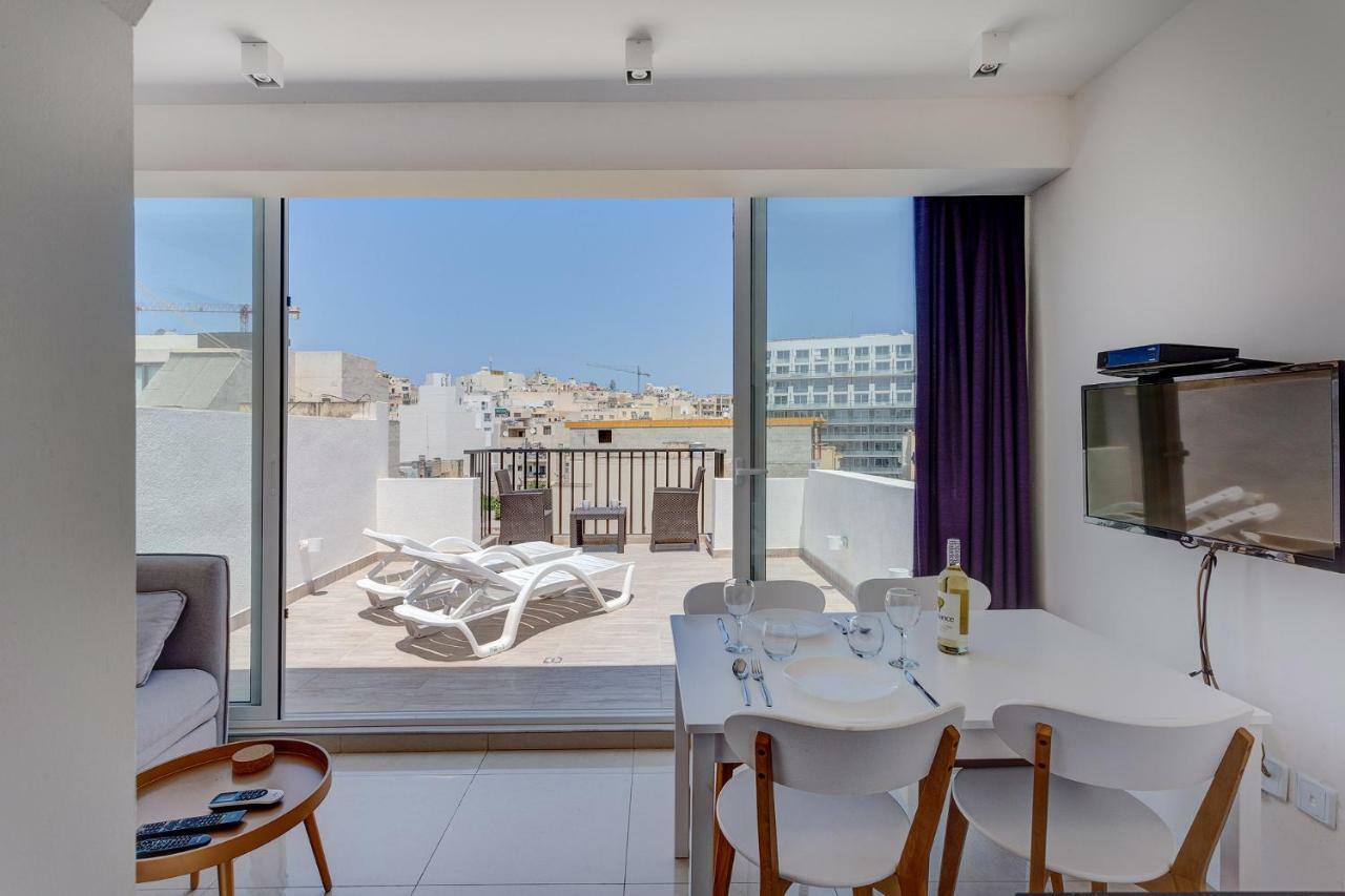 Cosy 1Br Penthouse With Terrace, Great Location Apartman Gżira Kültér fotó